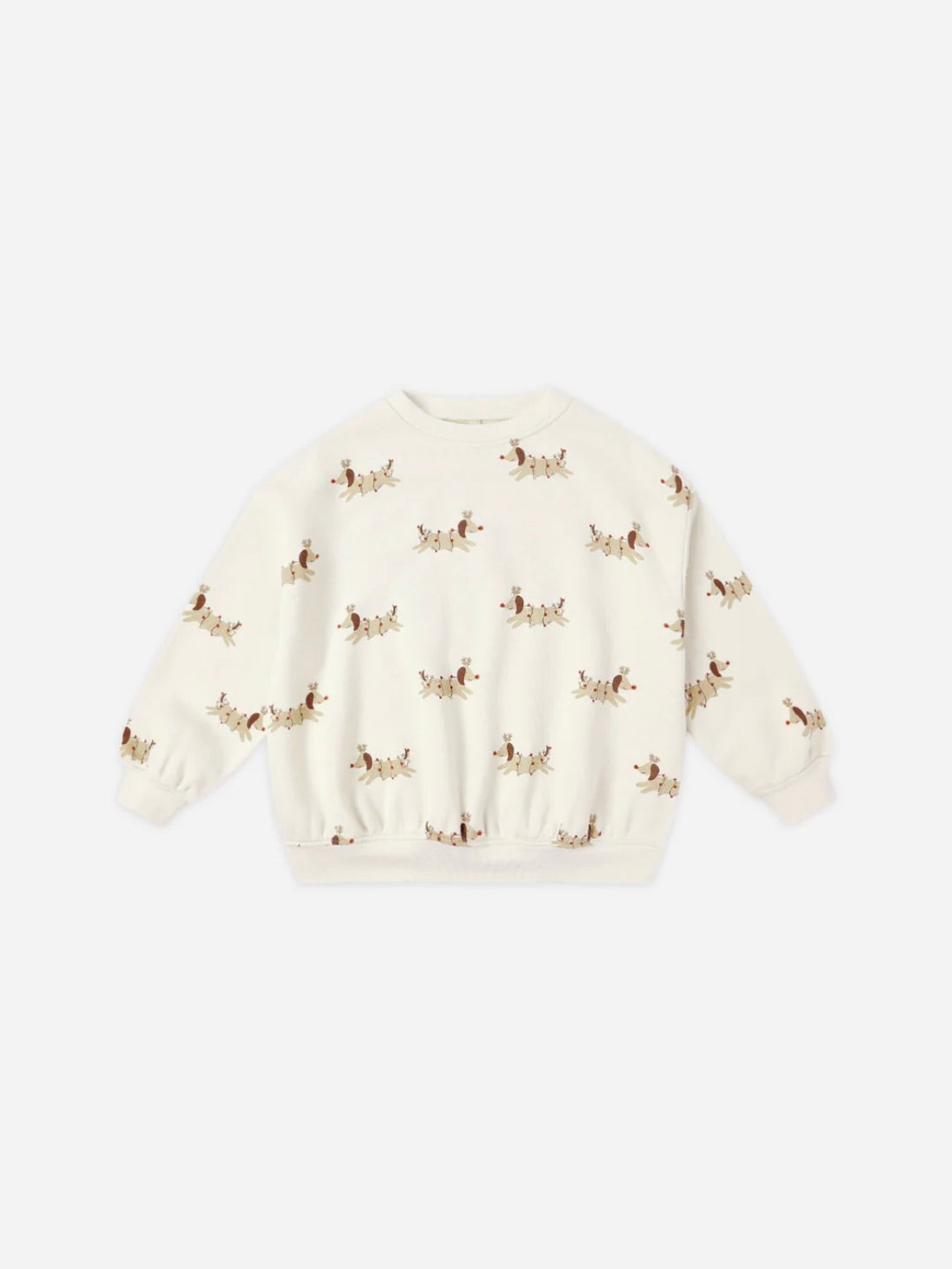 Ivory Christmas Dogs Relaxed Sweatshirt