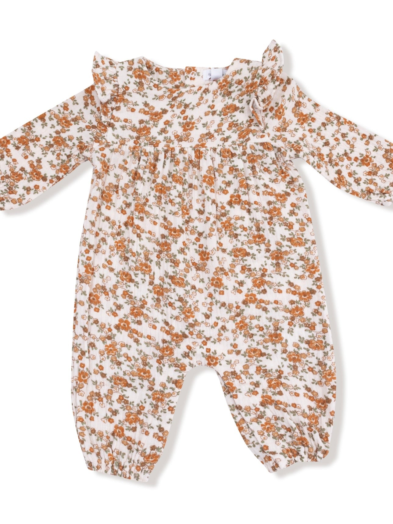 Prairie Calico Ruffle Sleeve Romper