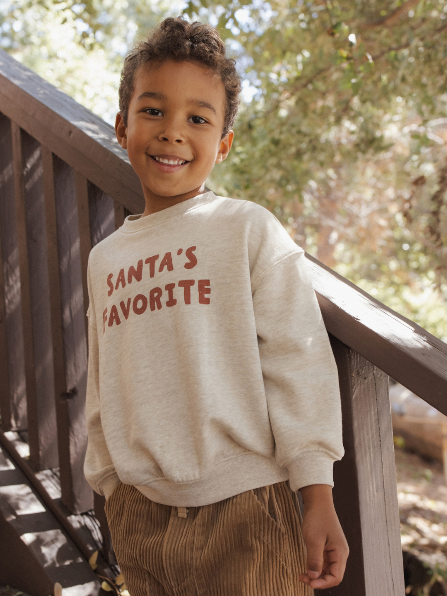 Parchment Santa's Favorite Relaxed Sweatshirt