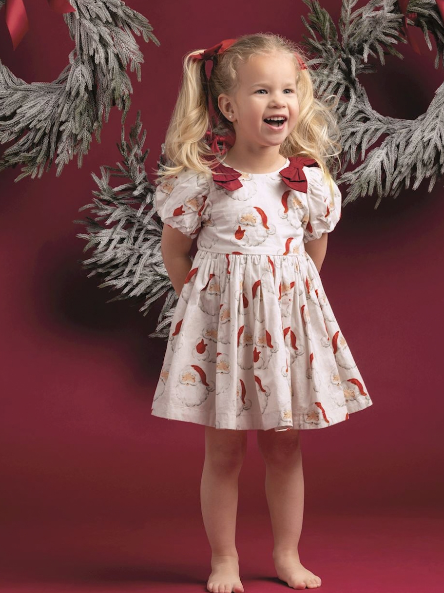 Toddler Santa Bow Dress