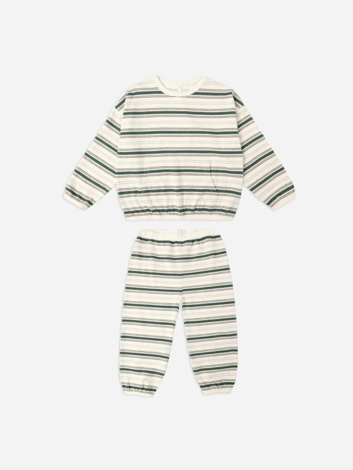 Stone Retro Stripe Relaxed Set