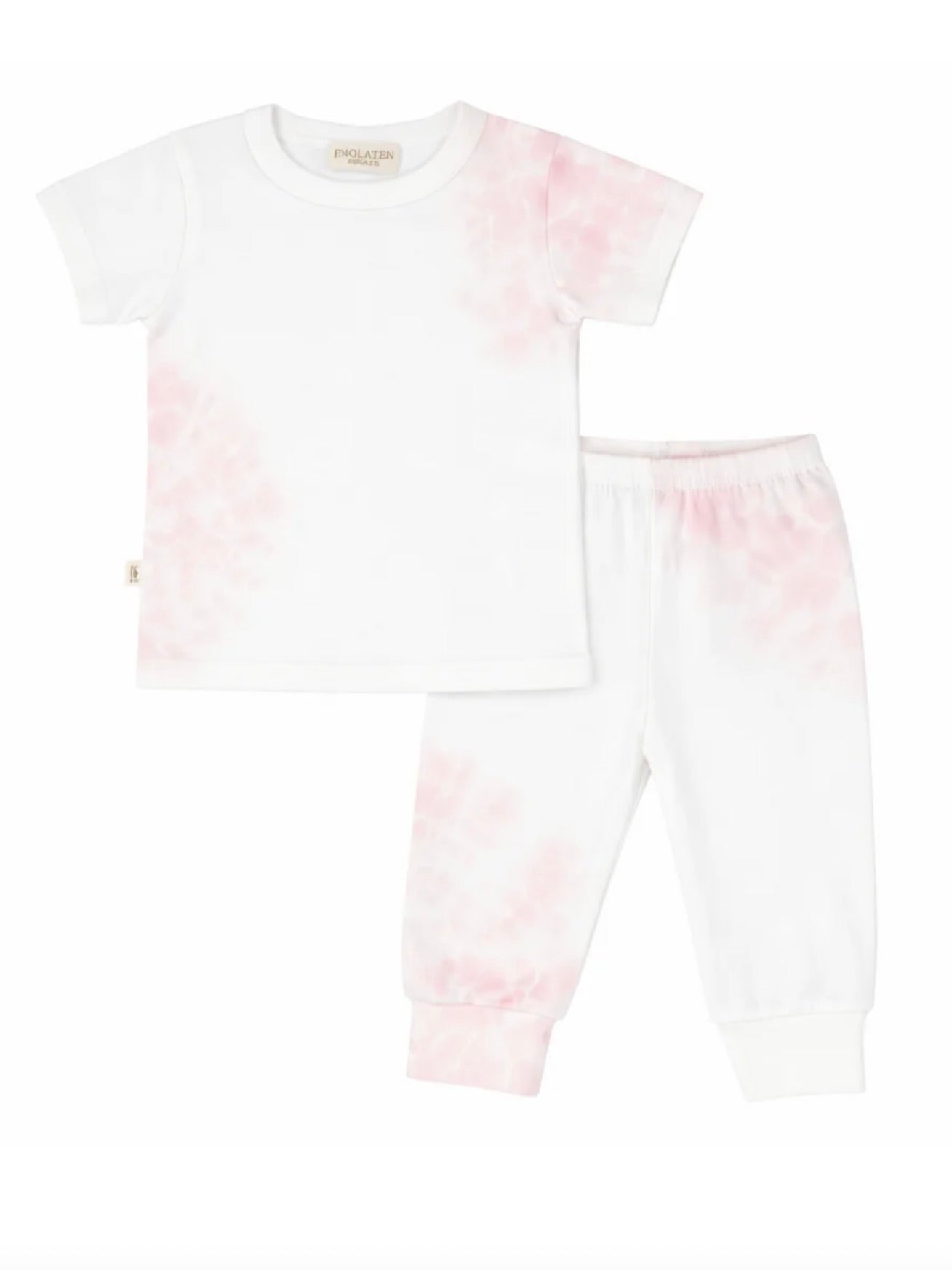 Tie Dye Ribbed Tee and Legging Sets- Pink