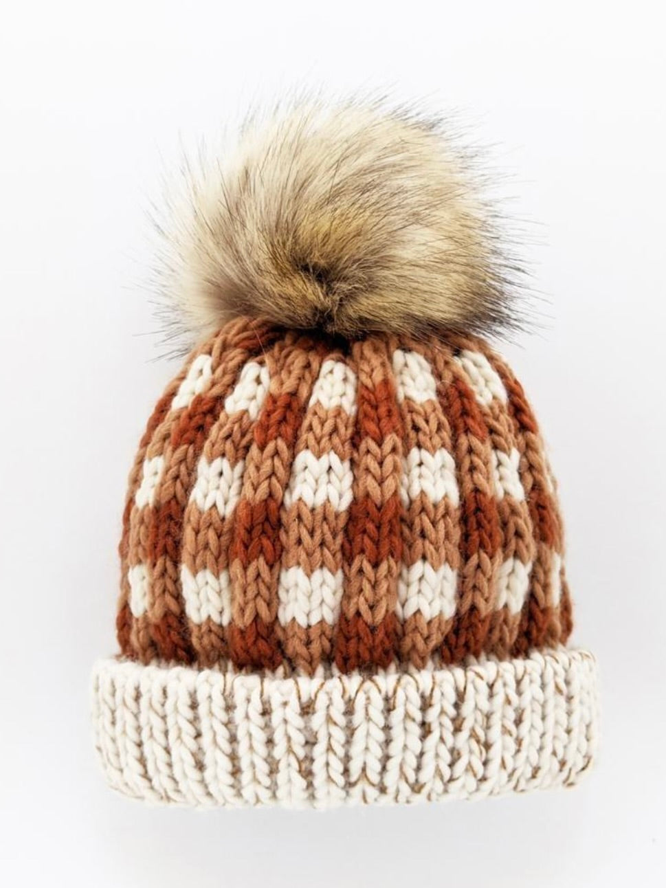 Buffalo Check Beanie - Sienna