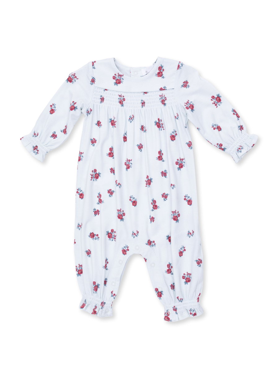 Alyssa Floral Smocked Romper