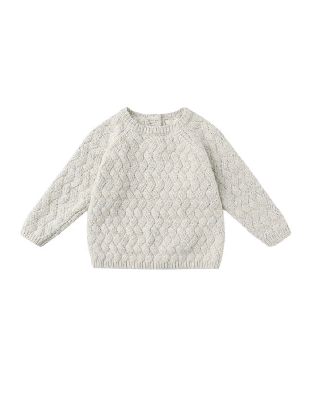 Heathered Blue Knit Sweater