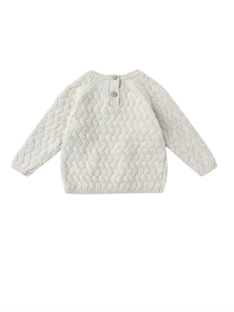 Heathered Blue Knit Sweater