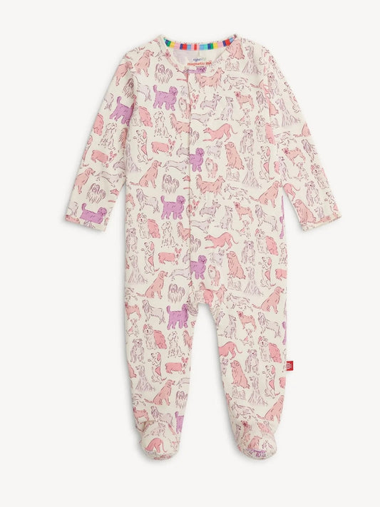 Pink It's A PAW-TY Footie