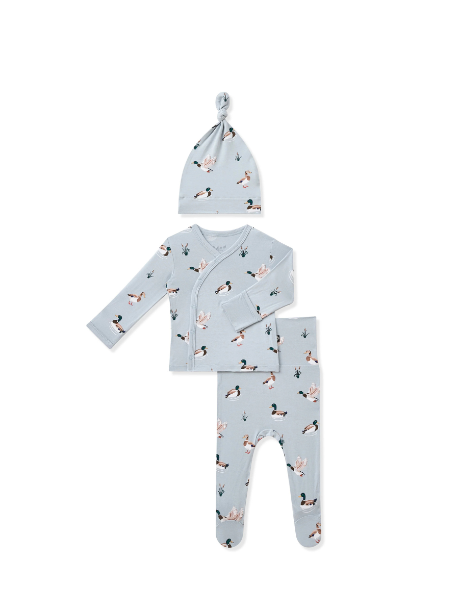 Kyte Baby Bamboo Take Me Home Set- Mallard Duck