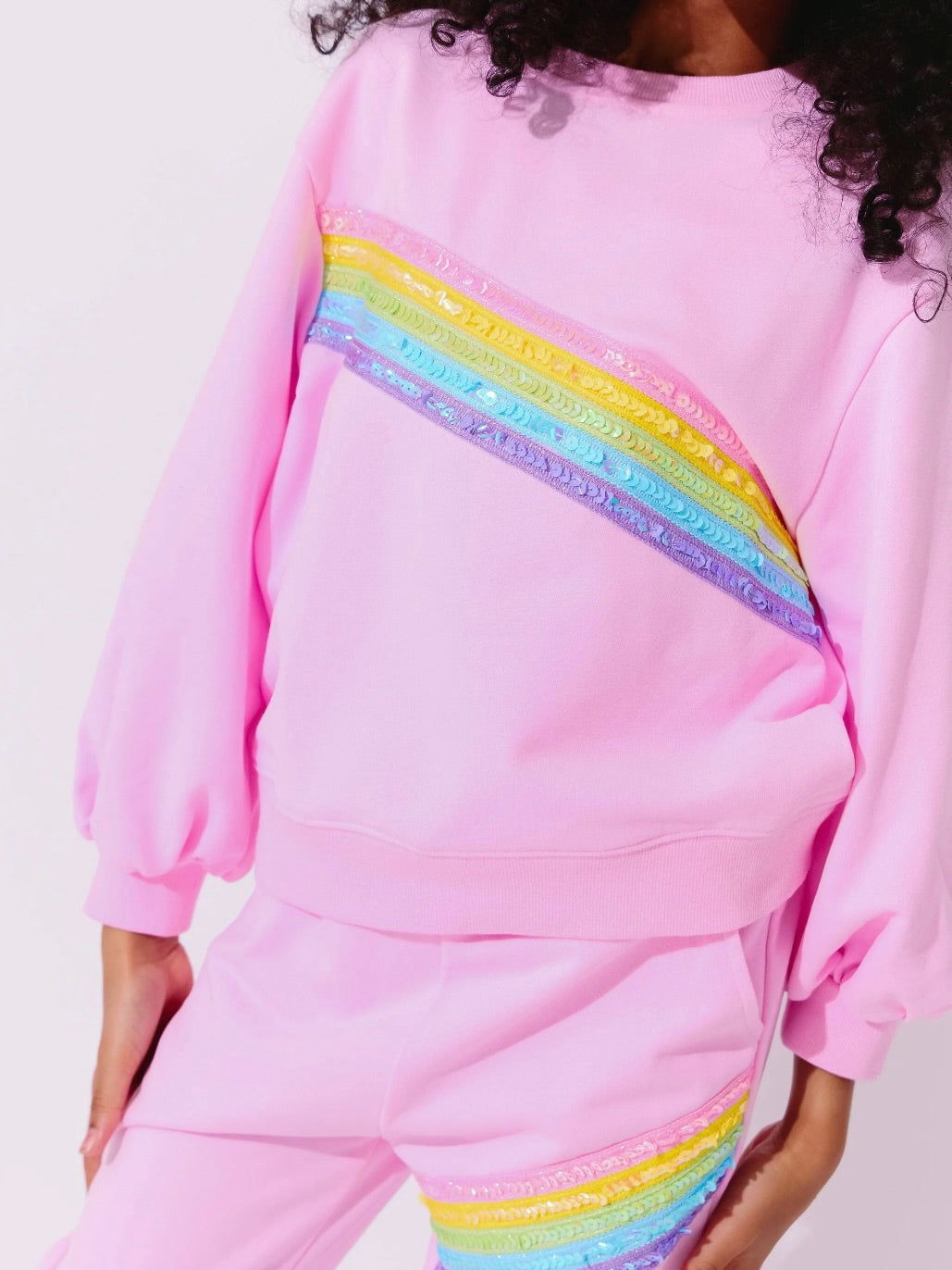 Rainbow Stripe Set - Pink