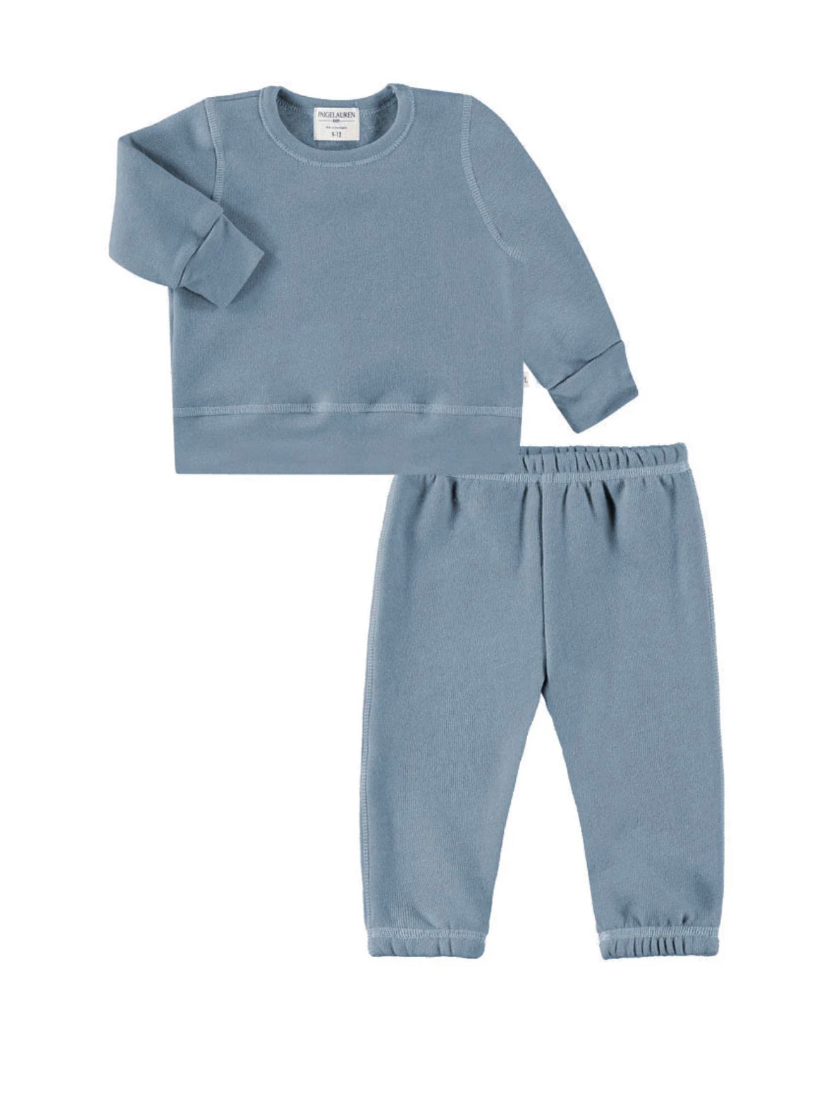 Blue Eco Fleece Loungewear Set