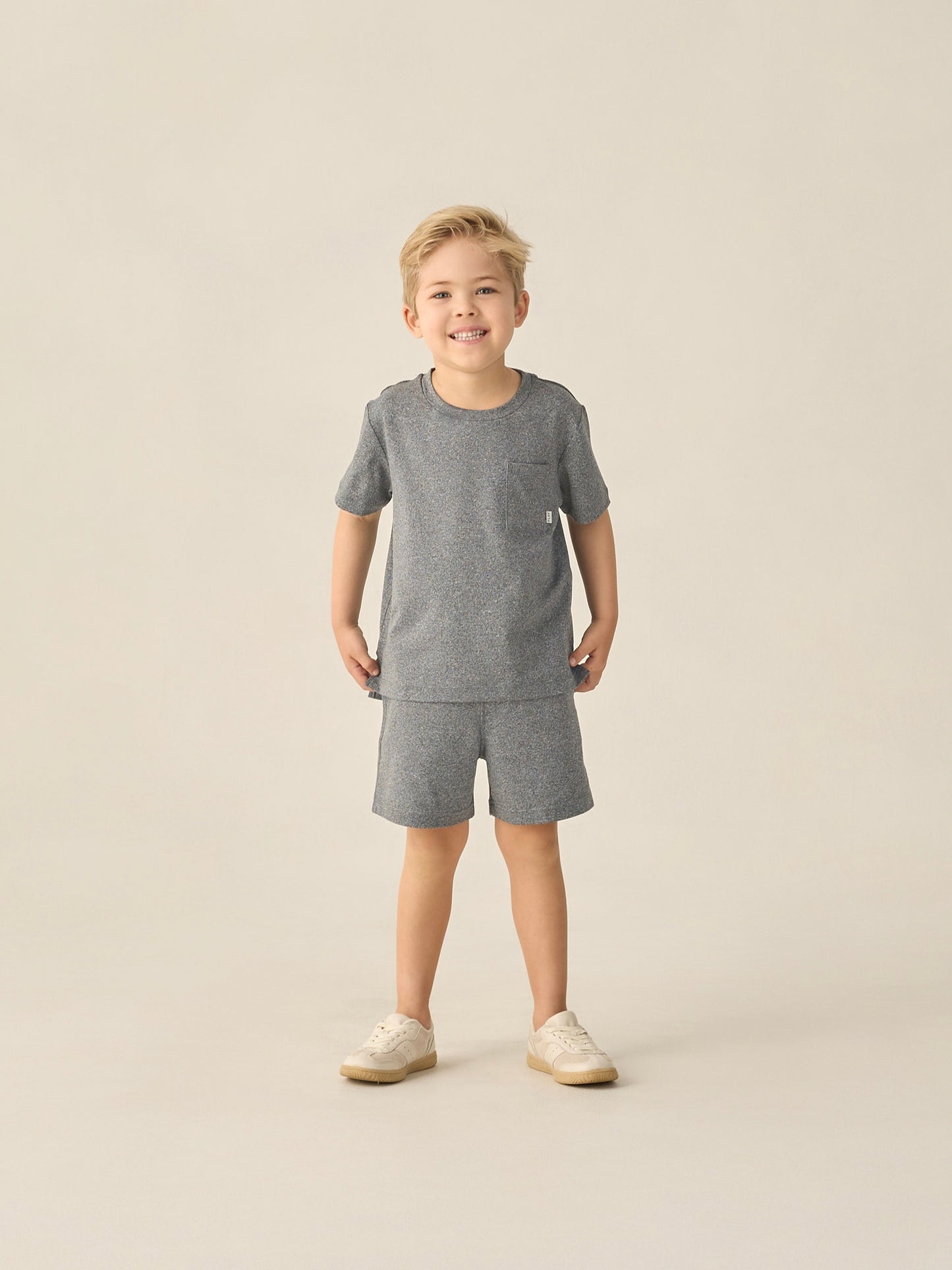 Heathered Black Oceanside Tech Short
