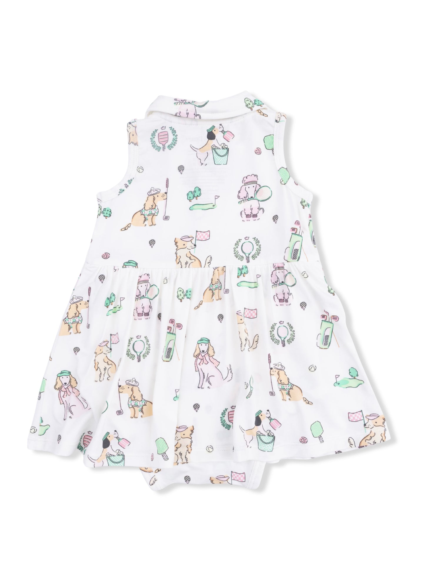 Pink Country Club Dogs Polo Tennis Dress