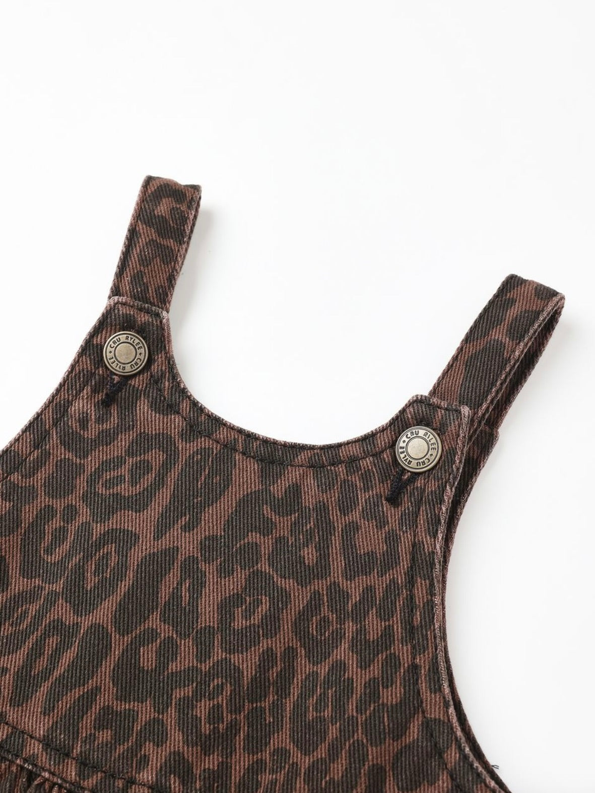 Brown Leopard Wide Leg Overall