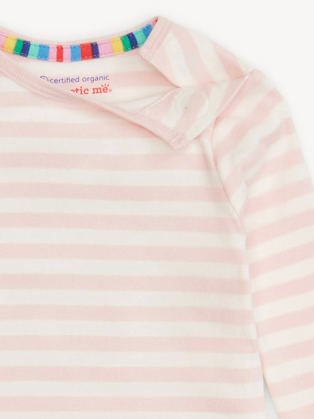 Magnetic Me Long Sleeve Cotton Pajama Set - Pink Stripe