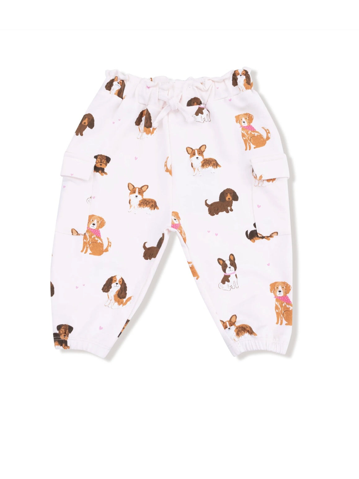 Pink Best Friend Dogs Terry Cargo Pants