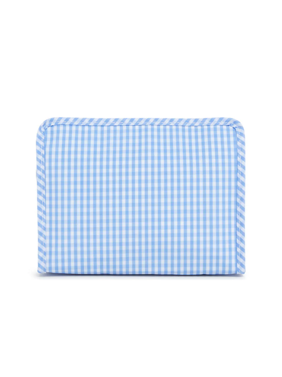 Gingham Sky Roadie Pouch - Medium