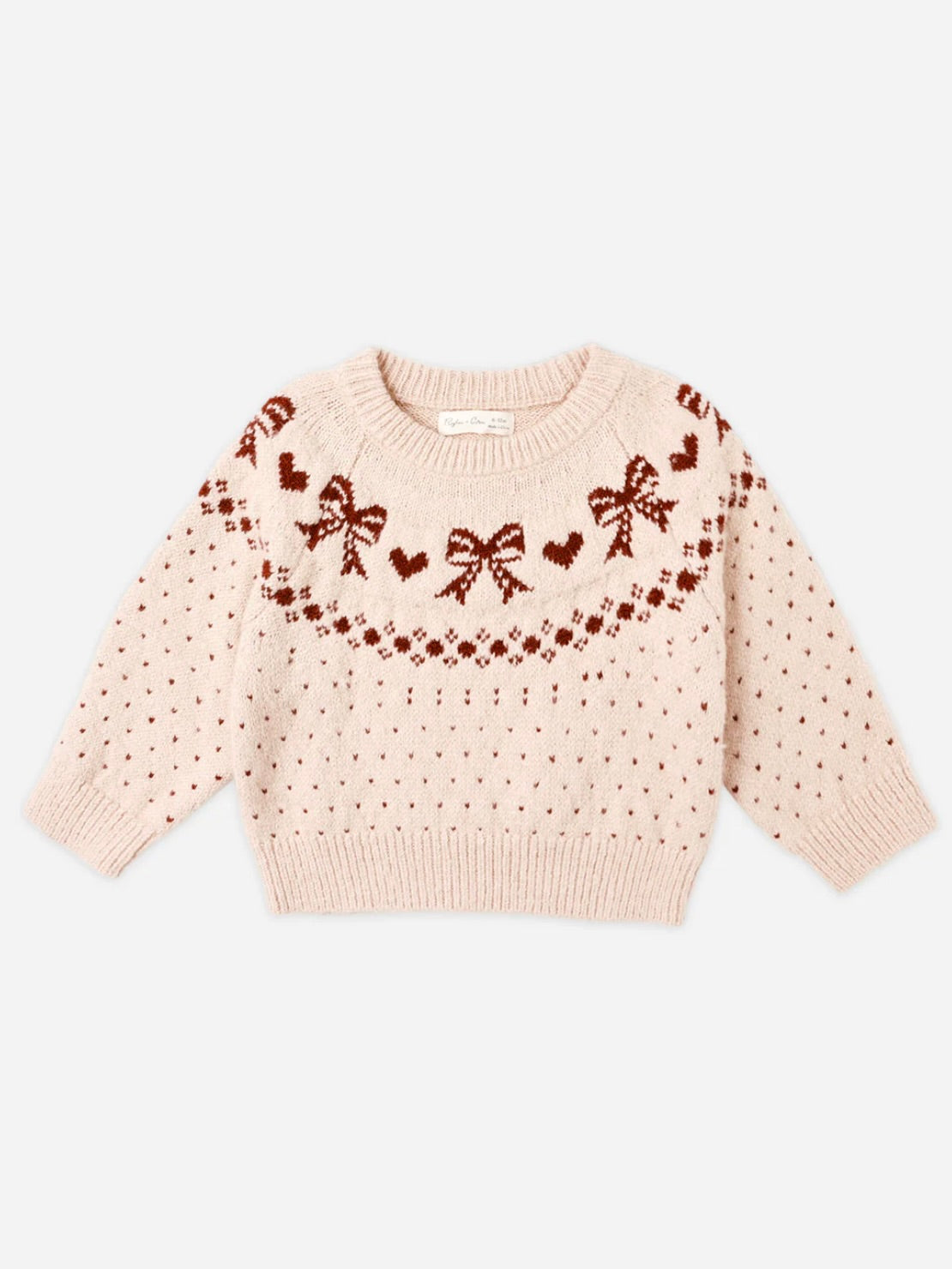 Petal Bows Fair Isle Sweater