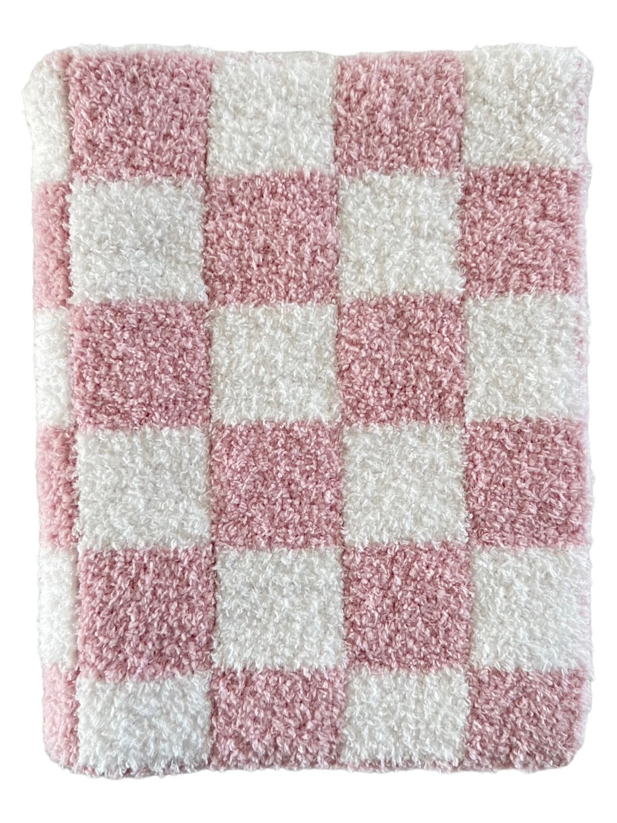 Phufy Bliss Checkerboard Blanket - Strawberry