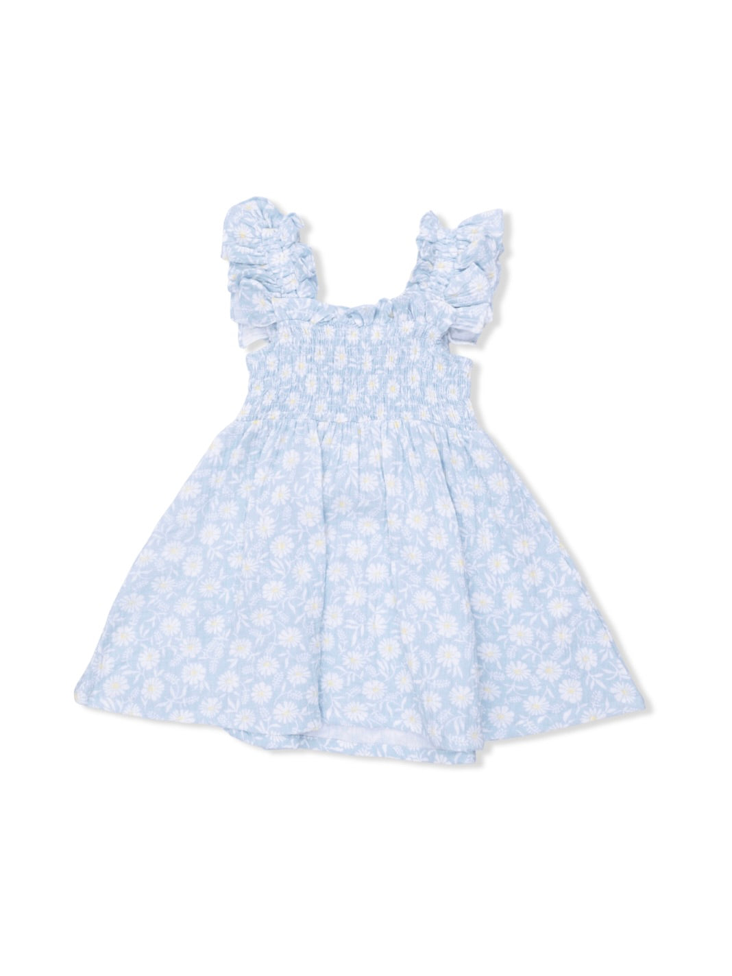 Western Daisies Smocked Sundress