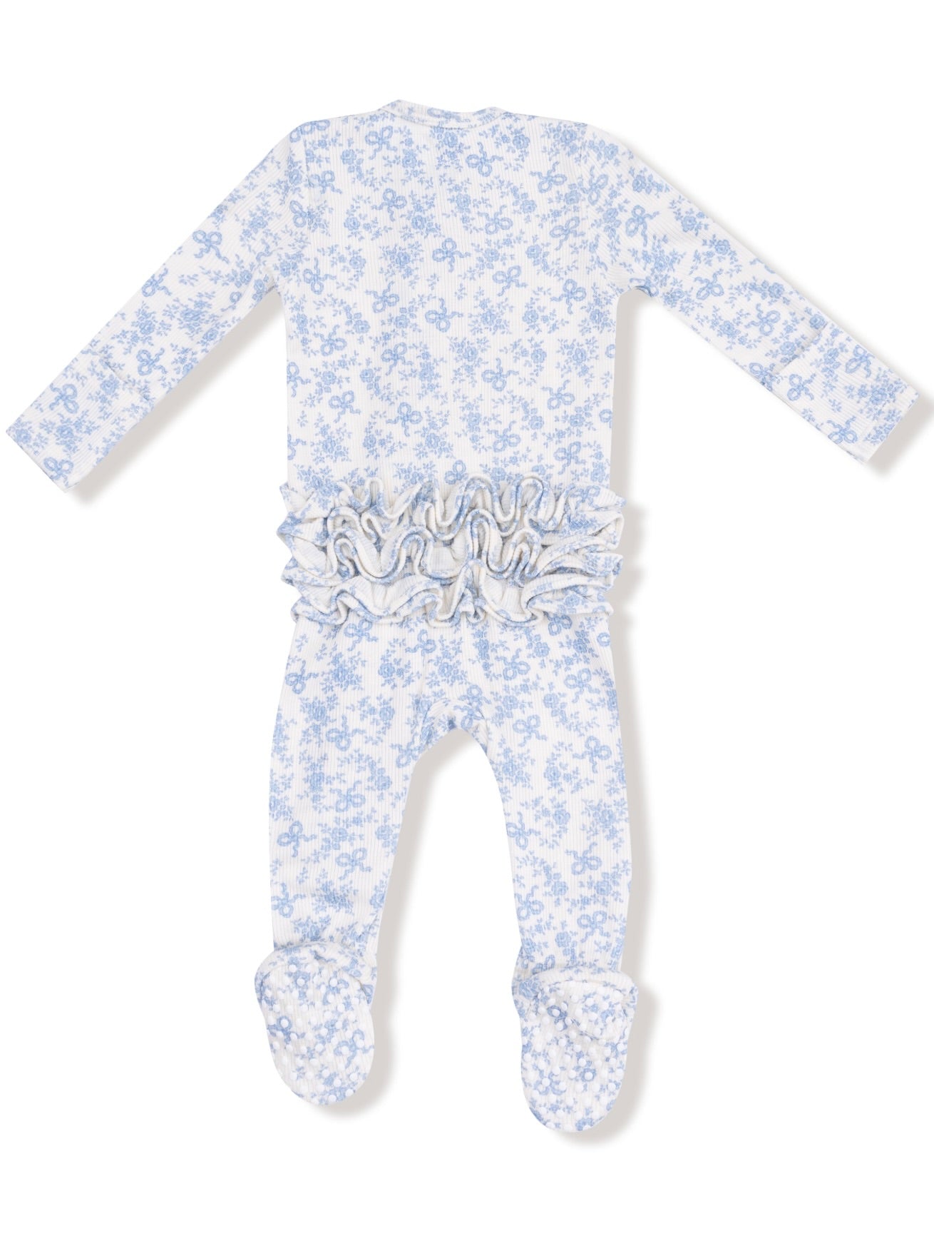 Romi Floral Ruffle Footie