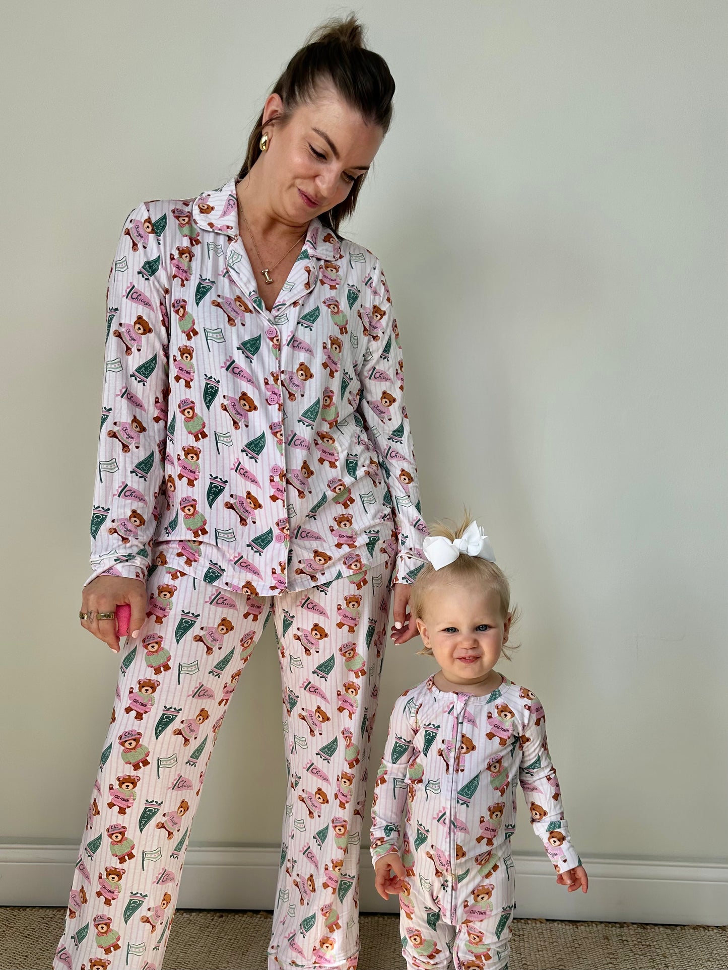 Chitown Teddy's Women's Pajamas- PINK