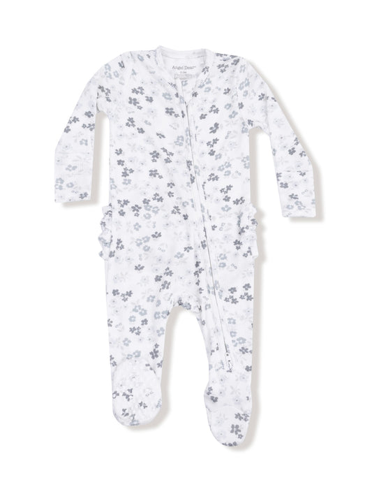 Caroline's Calico Ruffle Footie