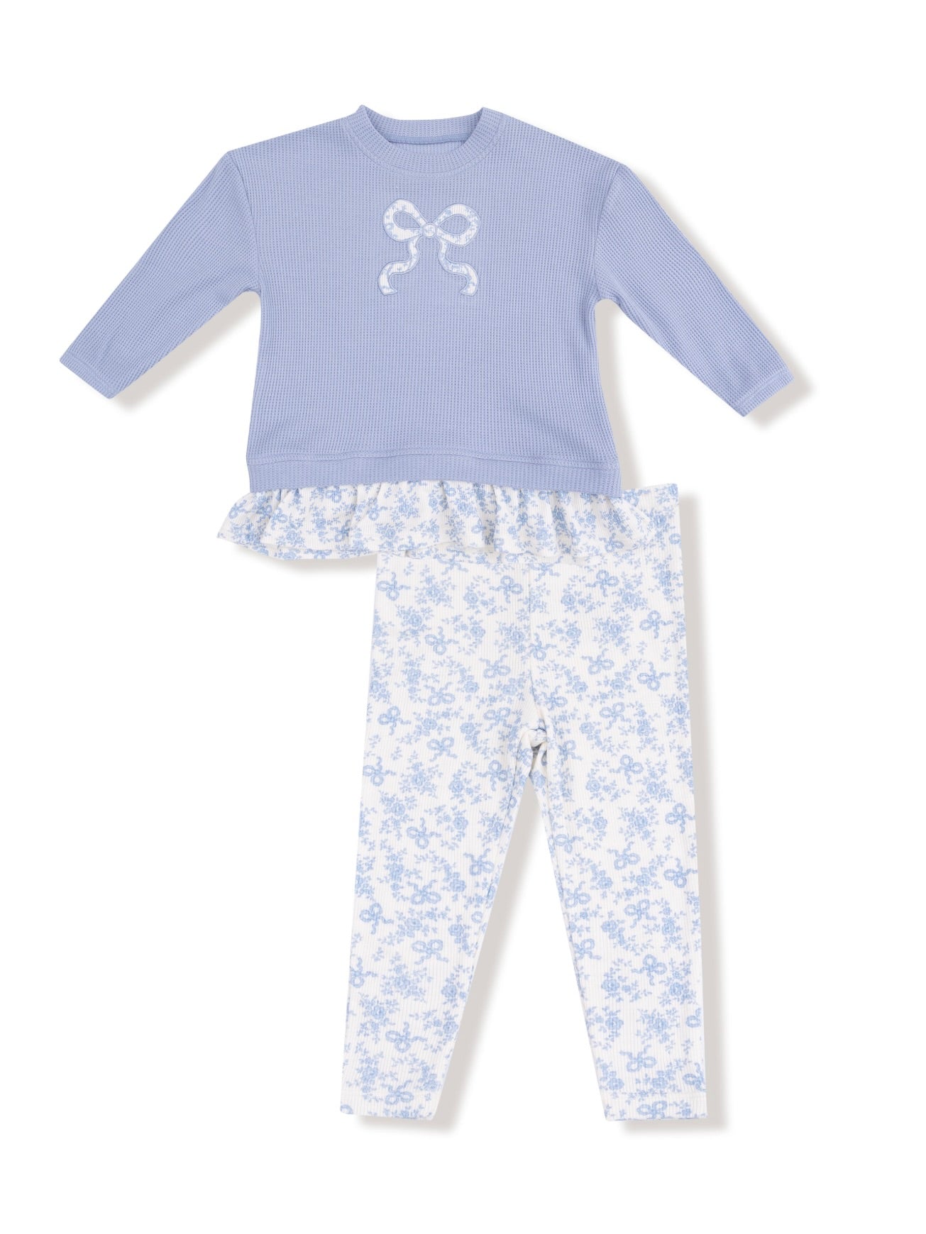 Romi Floral Waffle Pullover + Legging Set