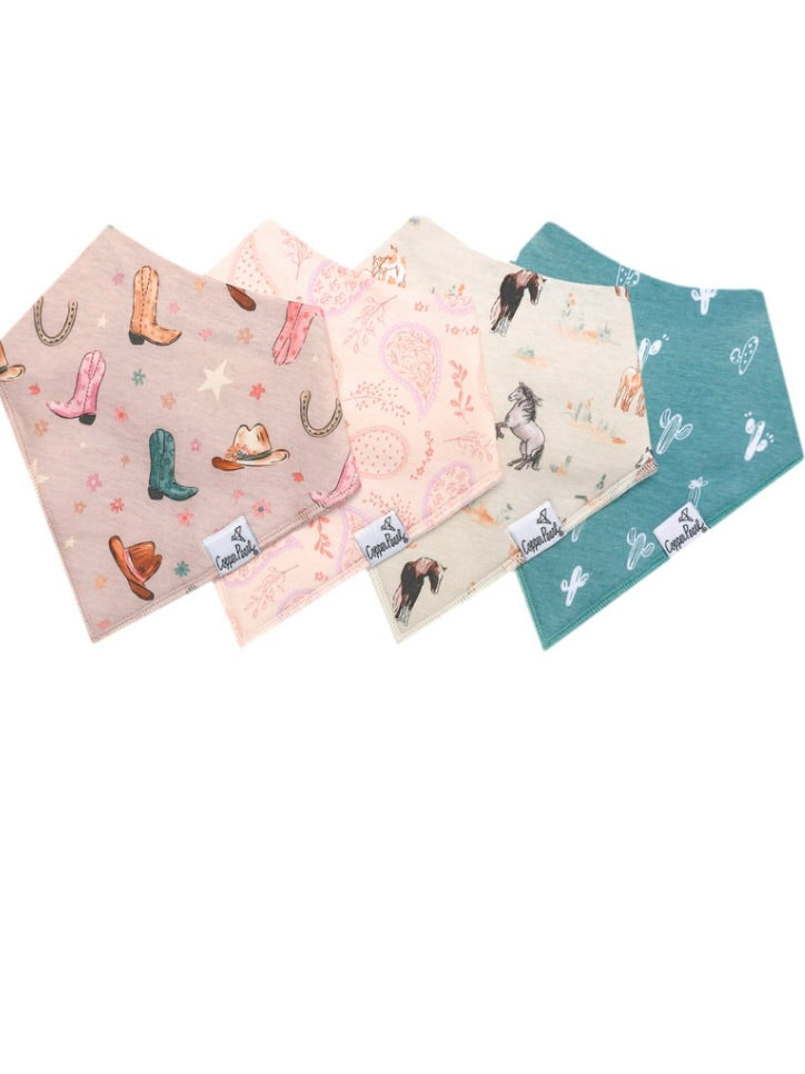 Bandana Bib Set 4 Pack - Cheyenne