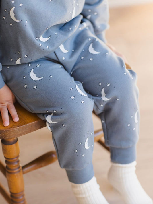 Relaxed Sweatpant - Silver Moons