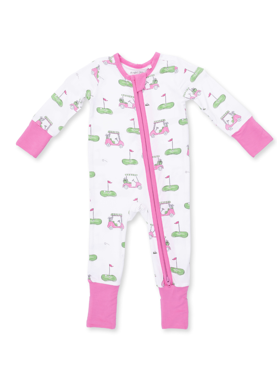 Pink Golf Carts Convertible Romper