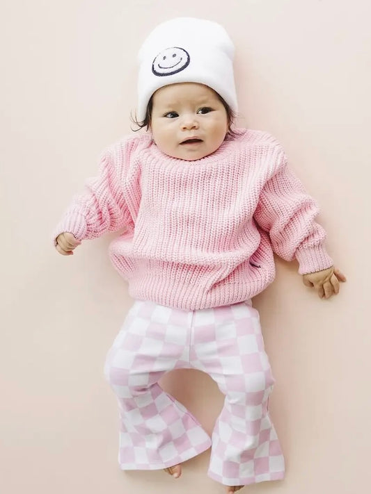 Chunky Knit Sweater - Pink