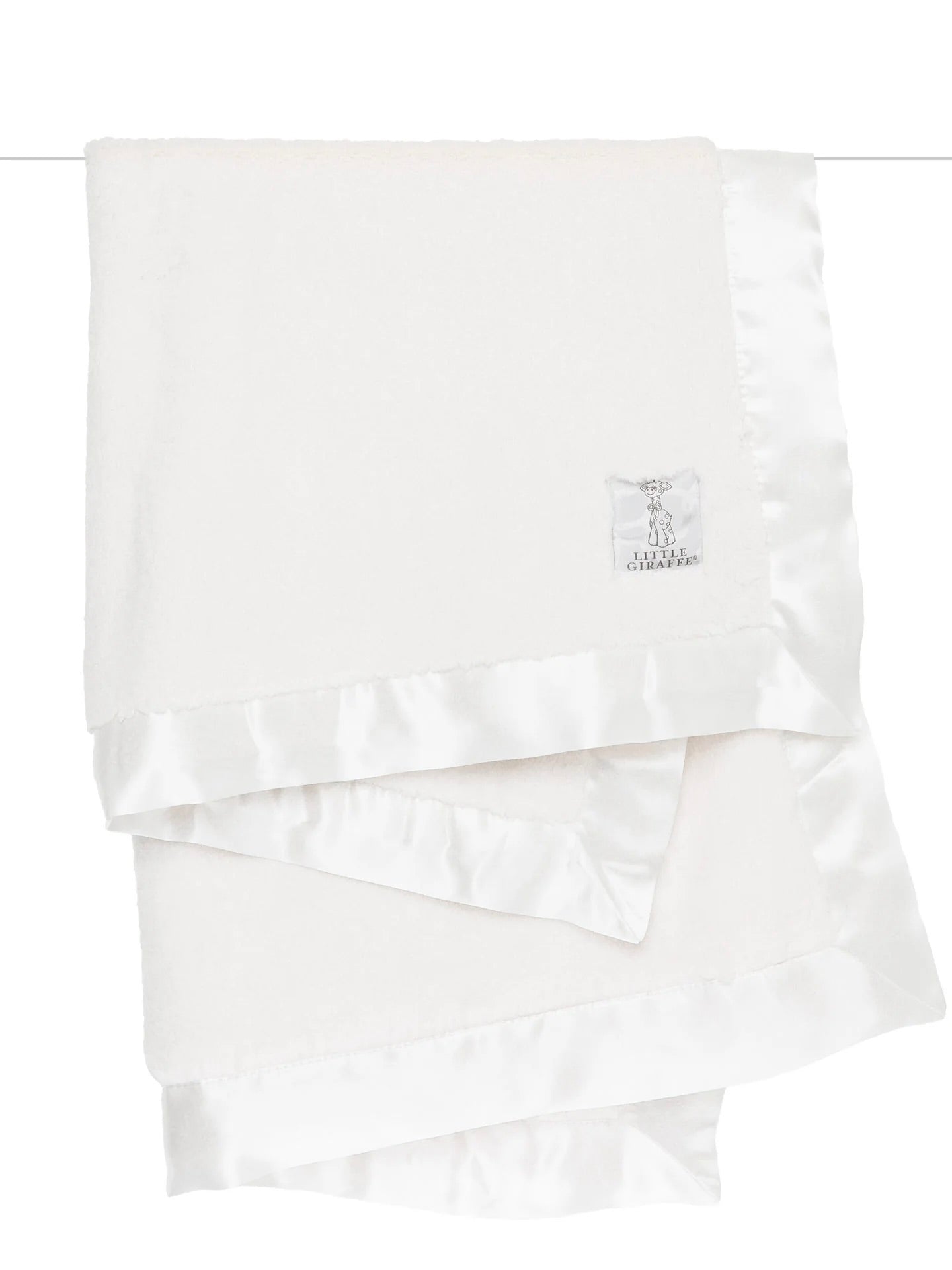 Little Giraffe Luxe Solid Blanket - Cream