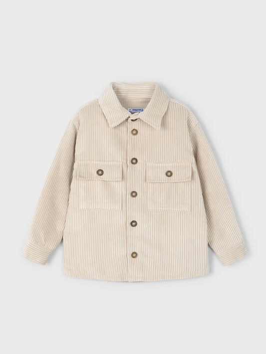 Corduroy Overshirt - Creamy Tan