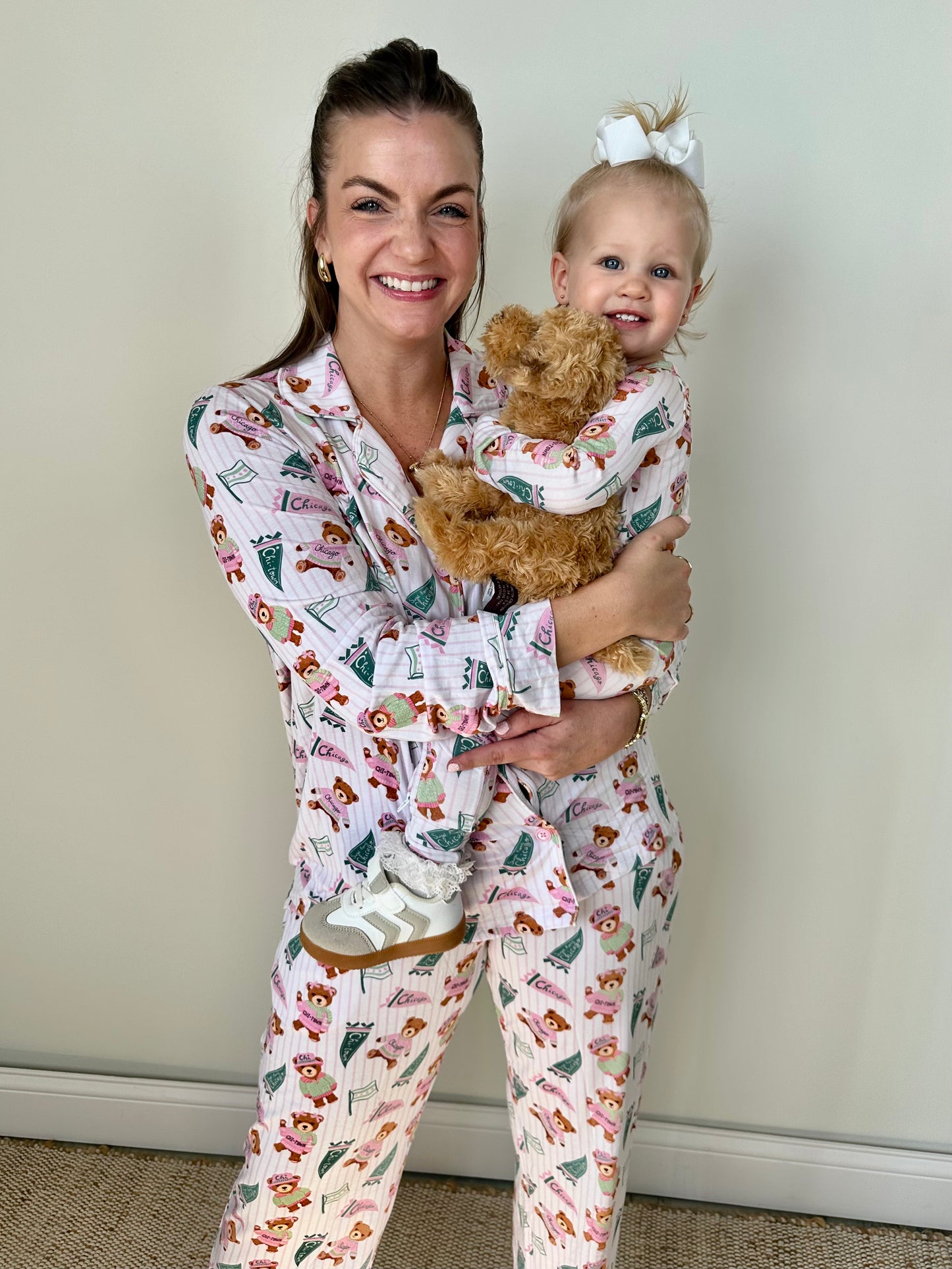 Chitown Teddy's Women's Pajamas- PINK