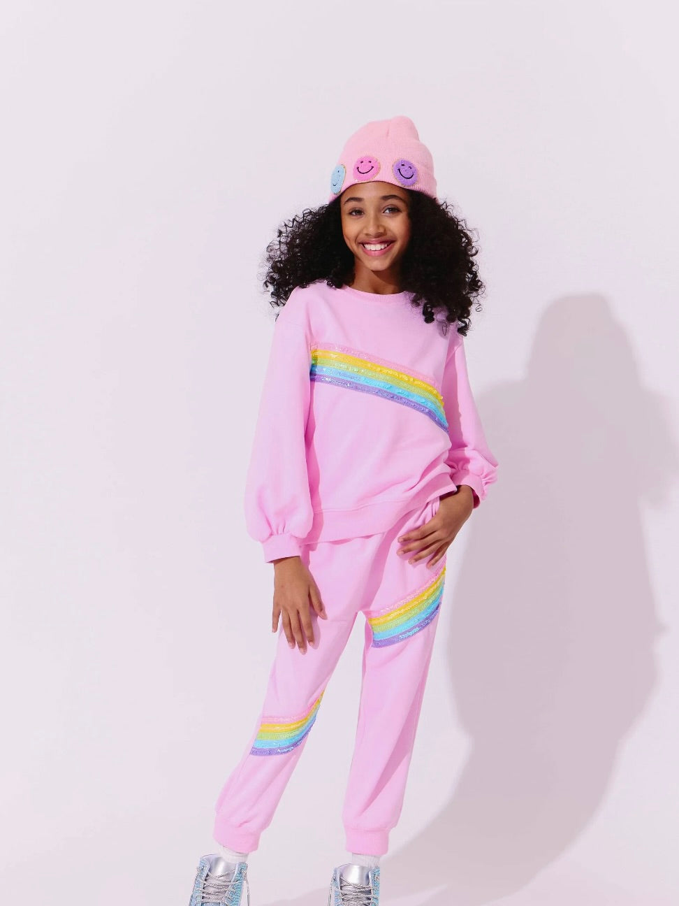 Rainbow Stripe Set - Pink