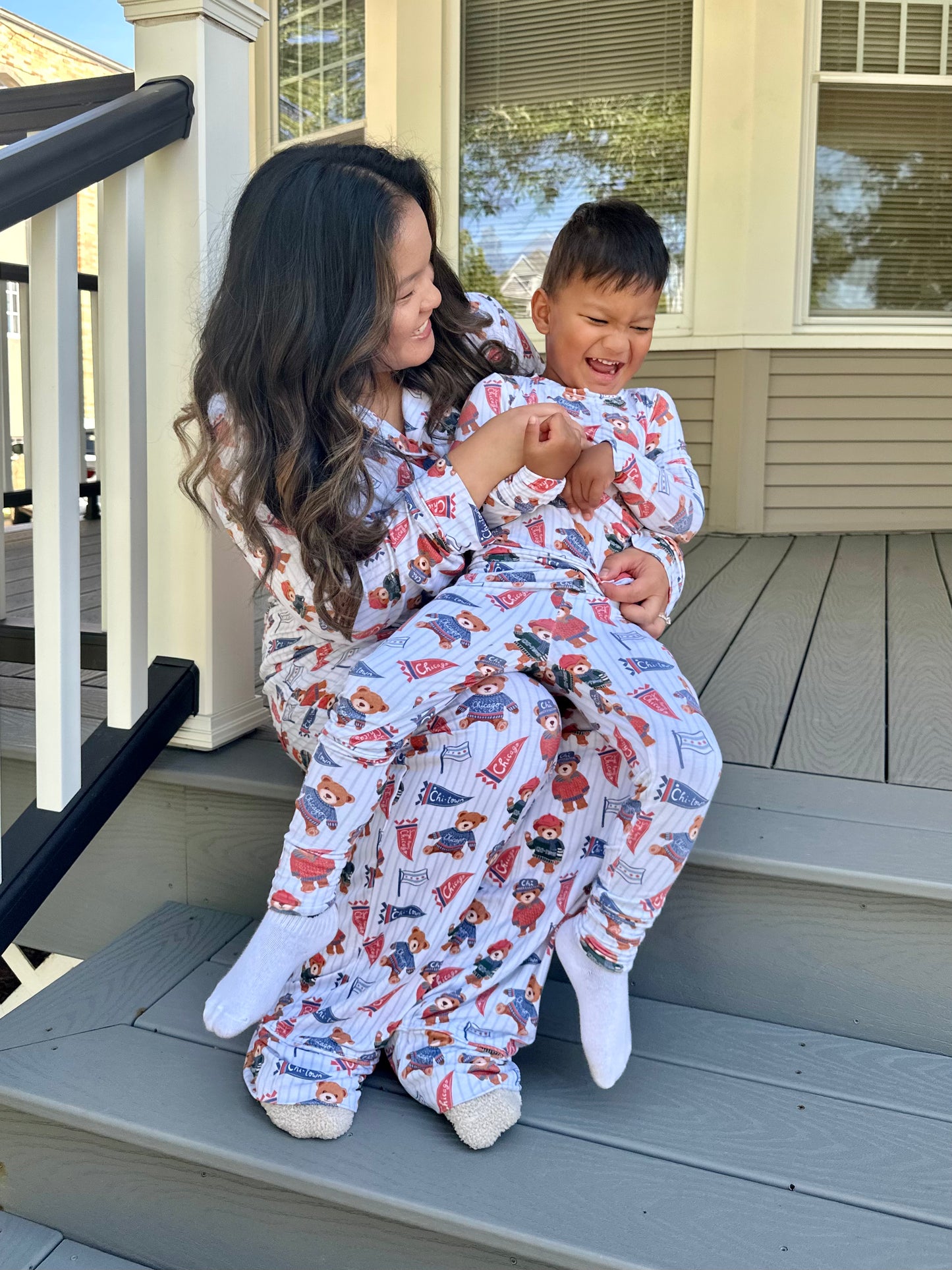Chitown Teddy's Women's Pajamas- BLUE