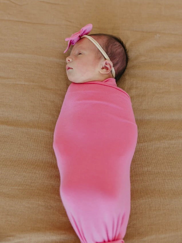 Copper Pearl Knit Blanket - Flamingo