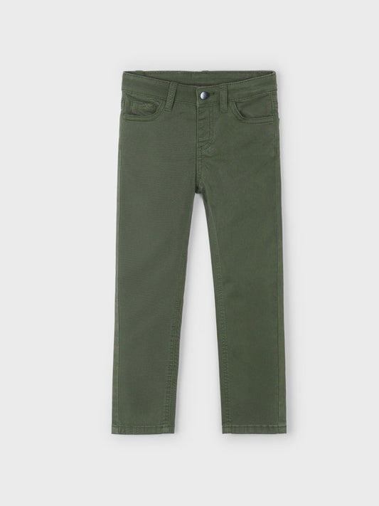 Slim Fit Basic Pant - Olive