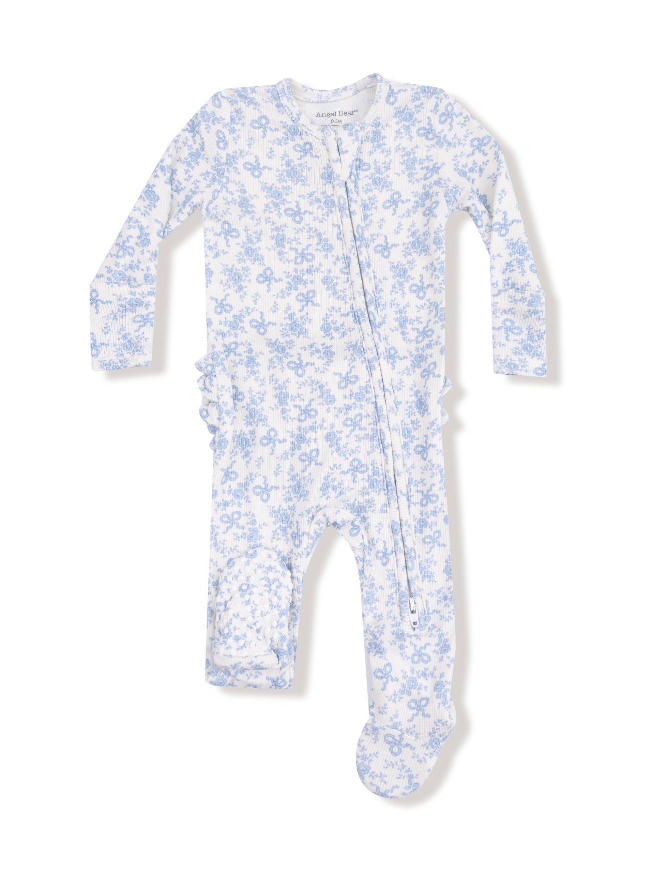 Romi Floral Ruffle Footie