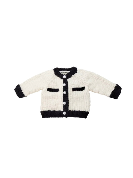 Cream/Black Coco Cardigan
