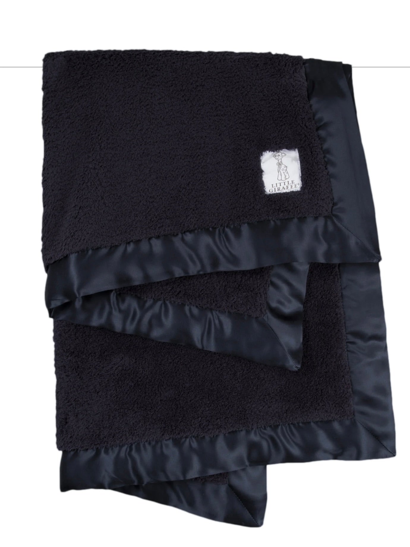 Little Giraffe Chenille Blanket - Denim