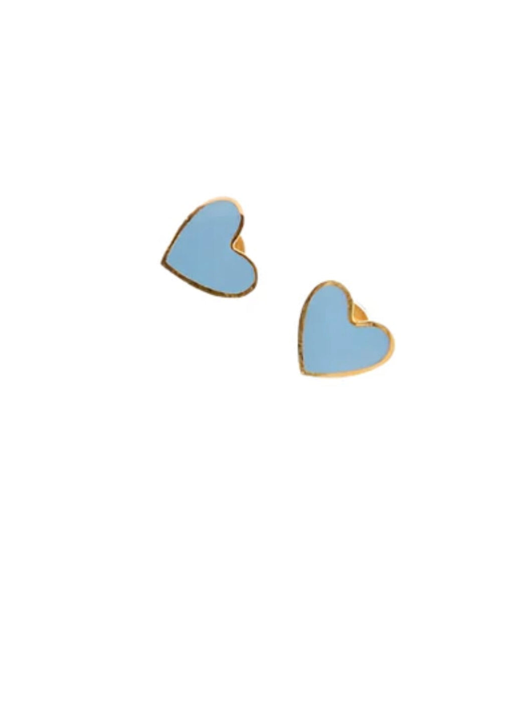Pip Pop Post- Enamel Heart Blue