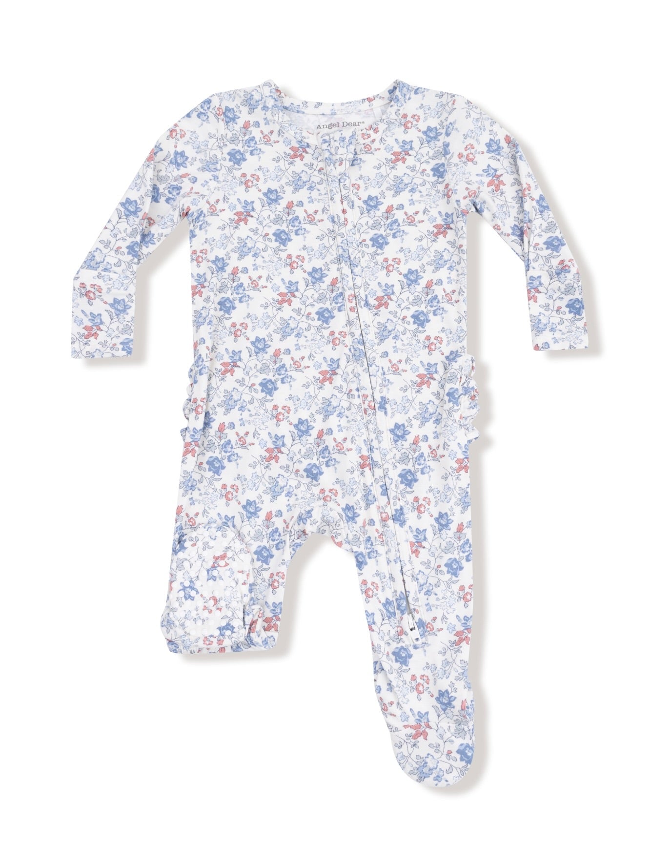 Country Girl Floral Ruffle Footie
