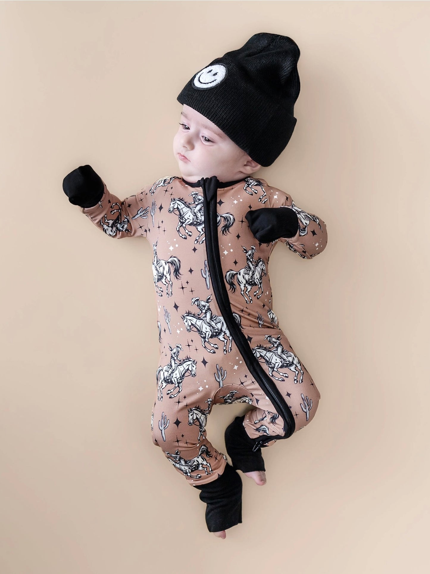 Bamboo Zip Romper - Desert Cowboy