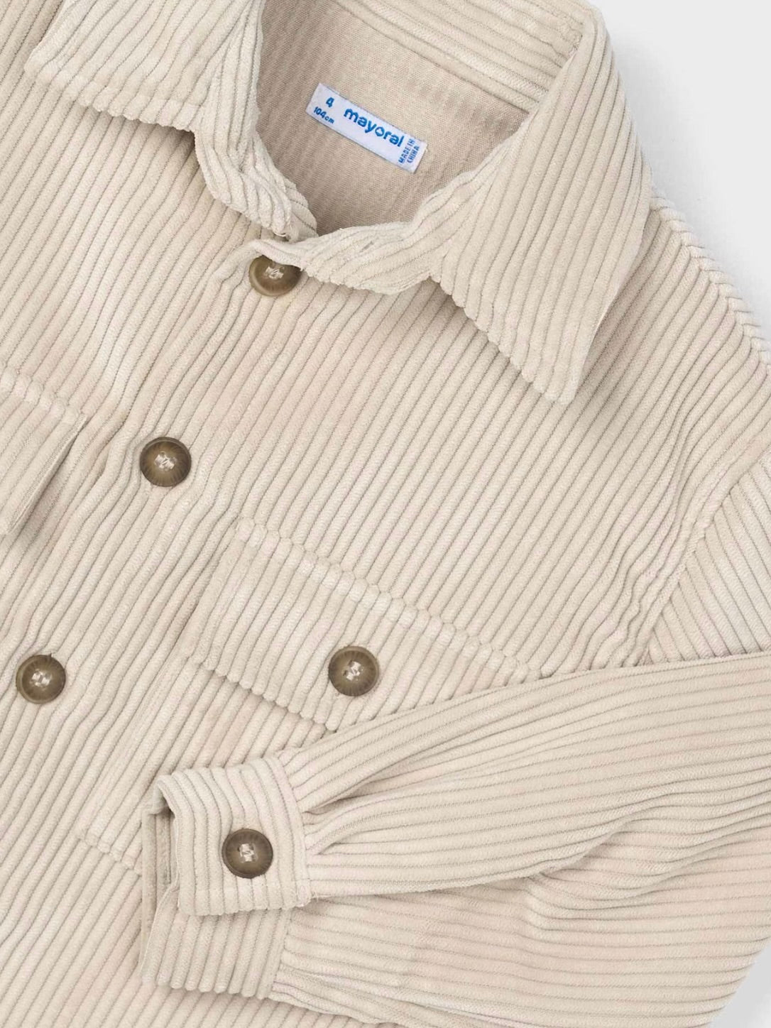 Corduroy Overshirt - Creamy Tan