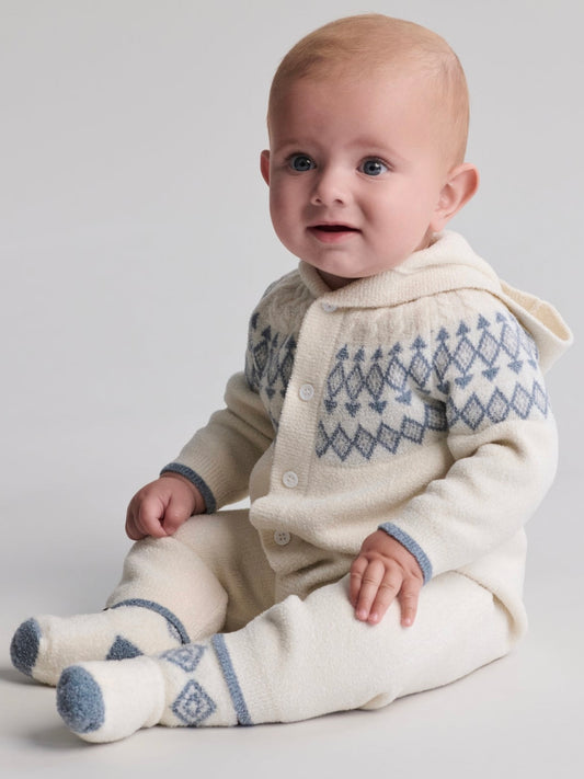 CC Baby Fair Isle Onesie - Cream
