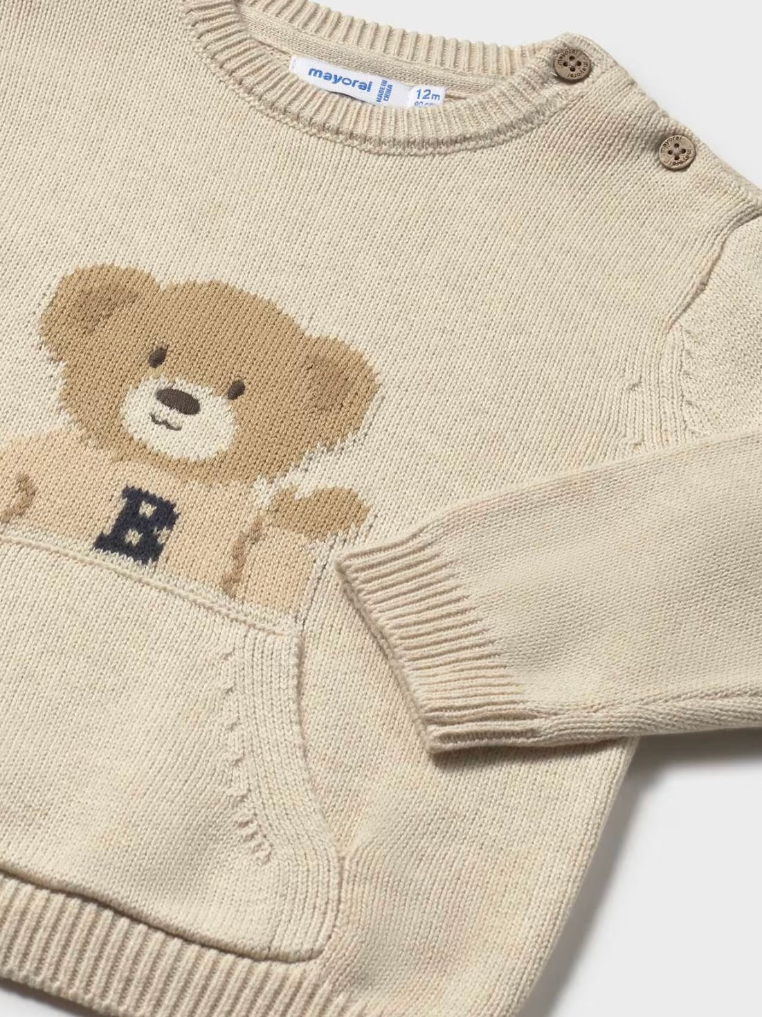 Kangaroo Pocket Sweater - Bear