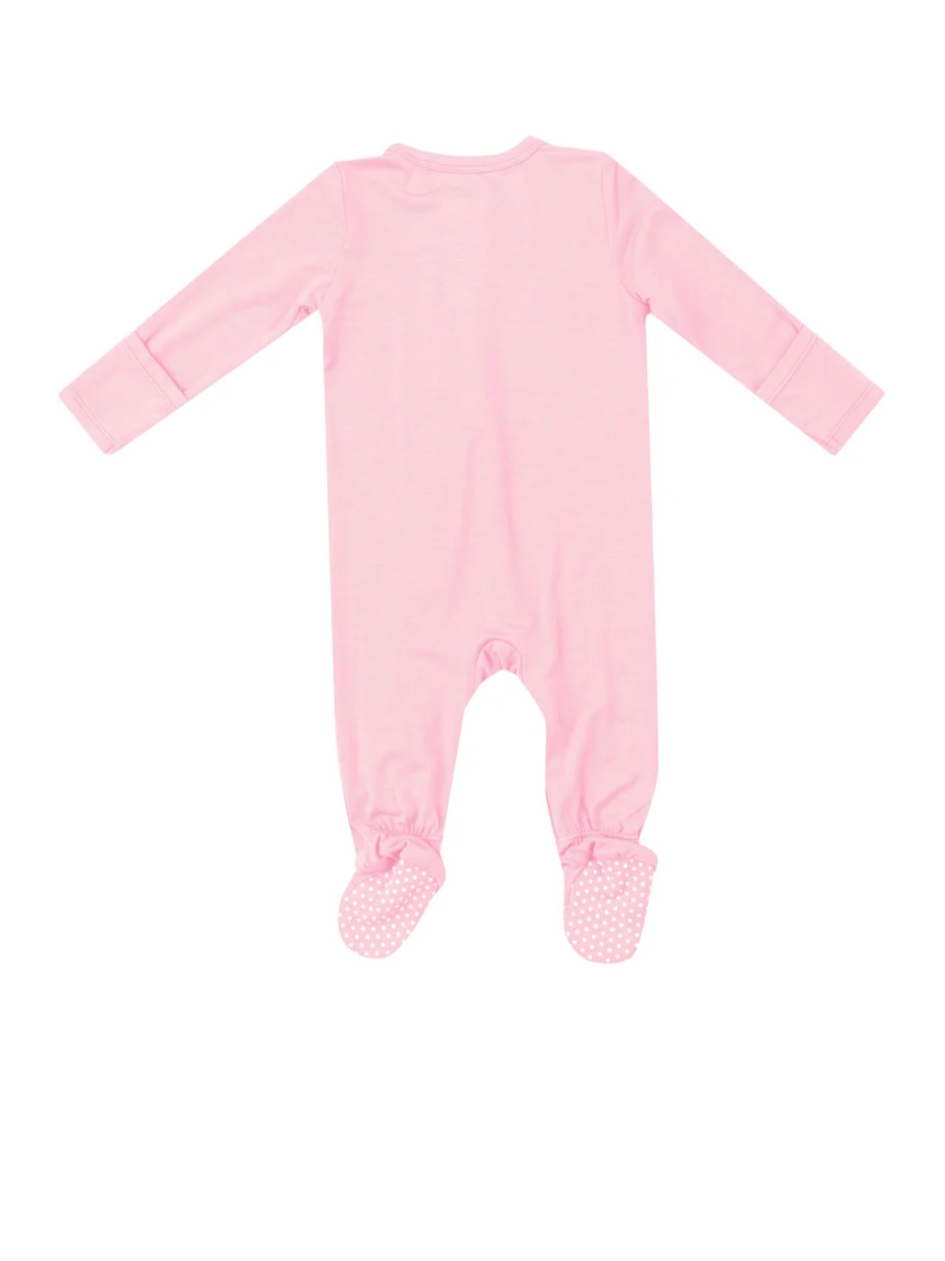Two-Way Zipper Footie - Almond Blossom
