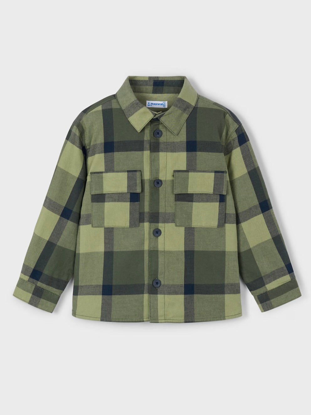 Checked Overshirt - Dark Green