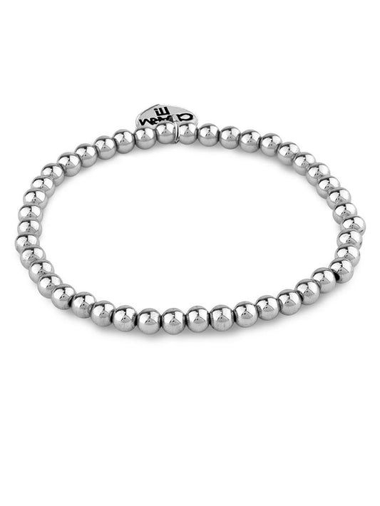 Charm It! Silver Bead Bracelet